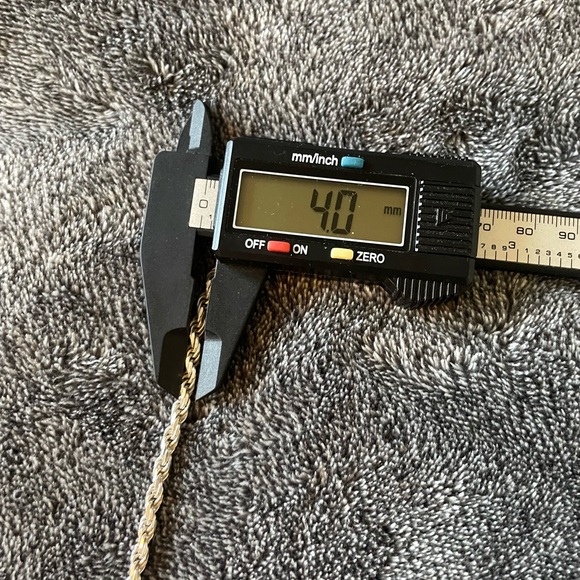 Silver 24” Solid Rope Chain 925 4mm thick Italy - Picture 15 of 15